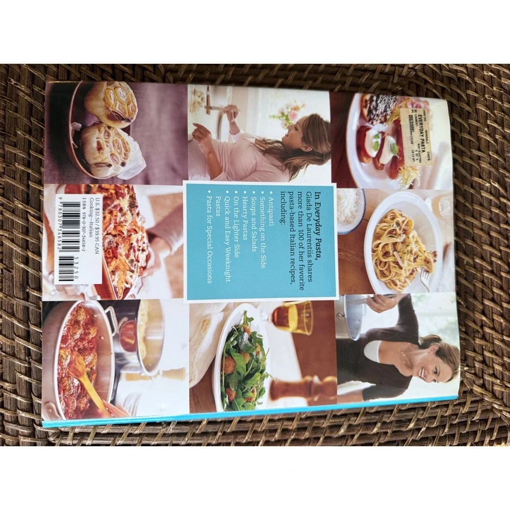 Everyday Pasta Giada De Laurentiis Hardcover Cookbook First Edition 2007